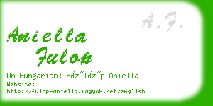 aniella fulop business card
